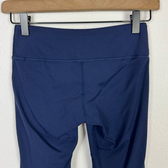 Splits59 Womens Navy Blue Mid Rise Tendu Grip Performance Stirrup Leggings - Picture 6 of 12